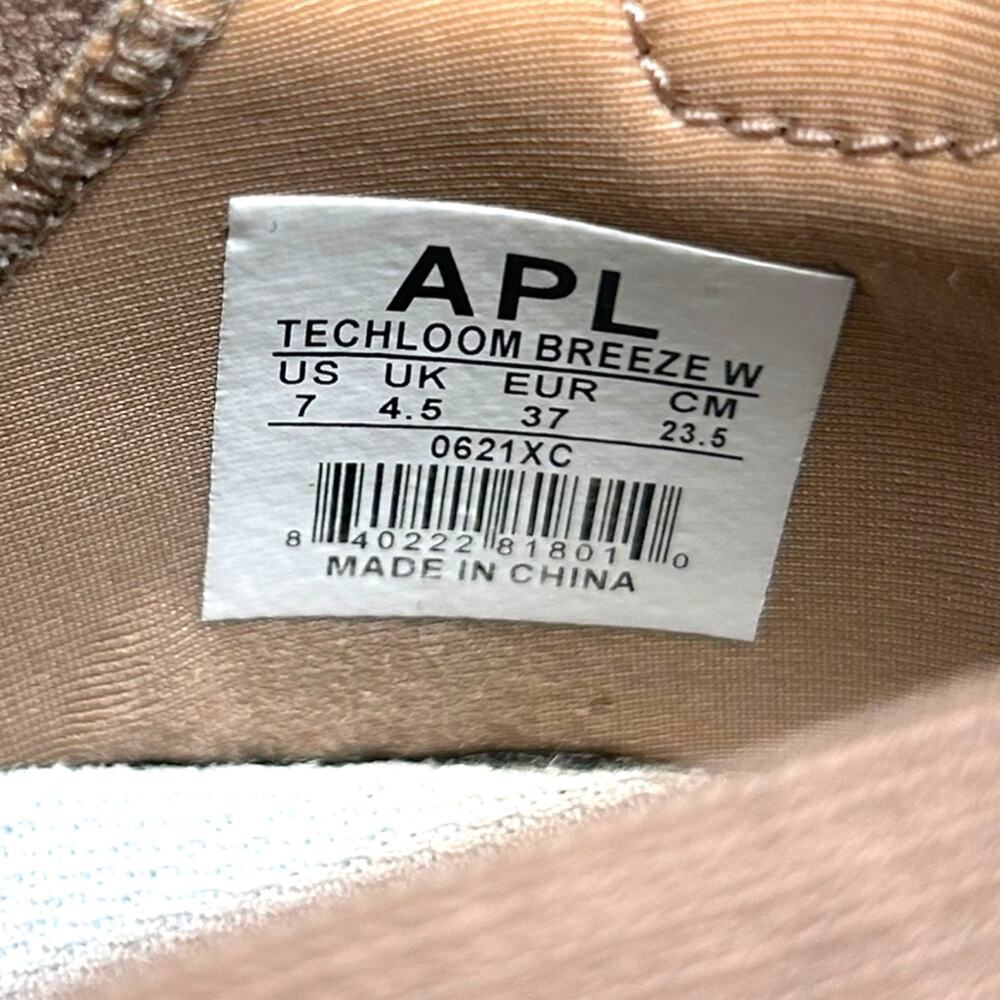 APL - Women's 'Techloom Breeze' Knit Sneaker, Lightweight - Almond Brown, Size 7 - Picture 14 of 14